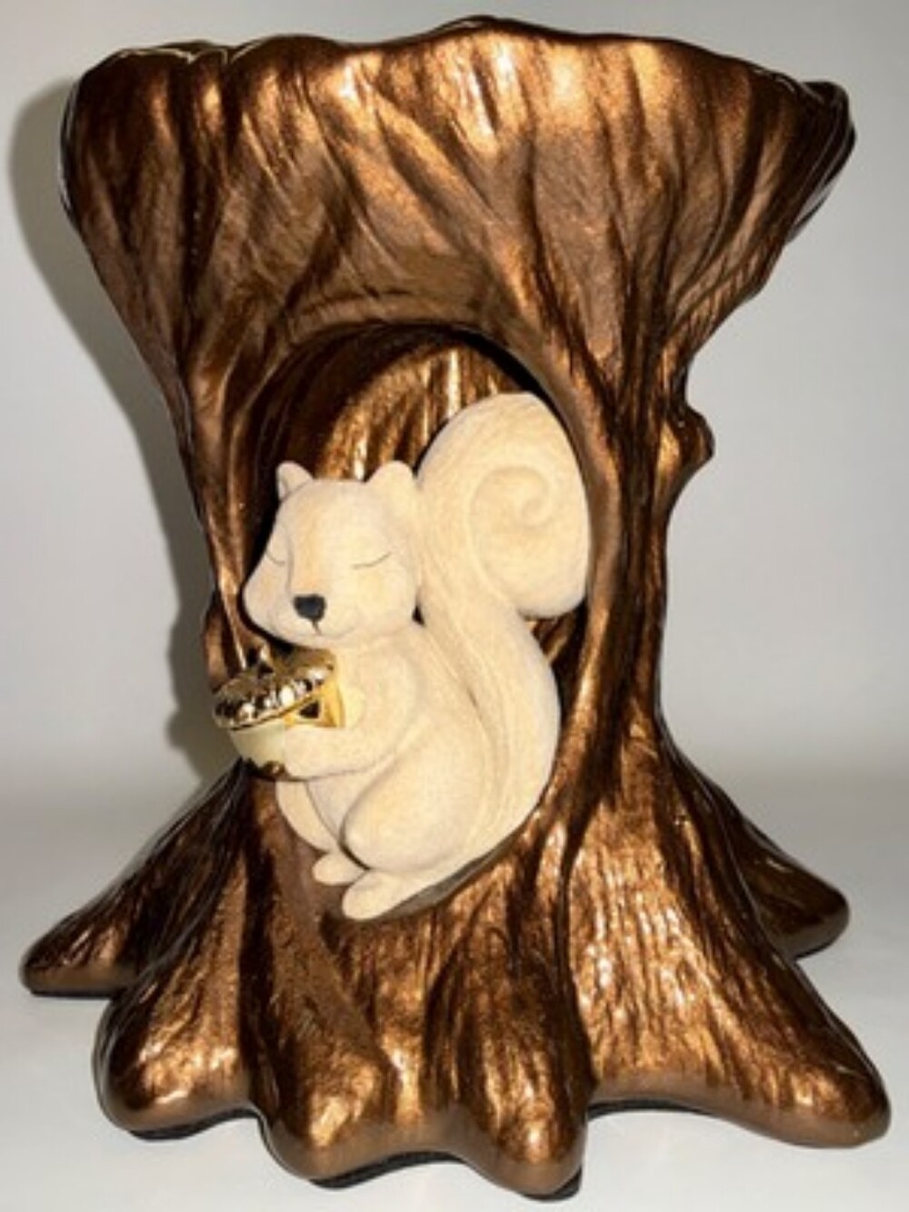 New Bath & Body Works Squirrel In Tree Candle Holder 3 Wick Fall Candle Holder - Picture 5 of 8